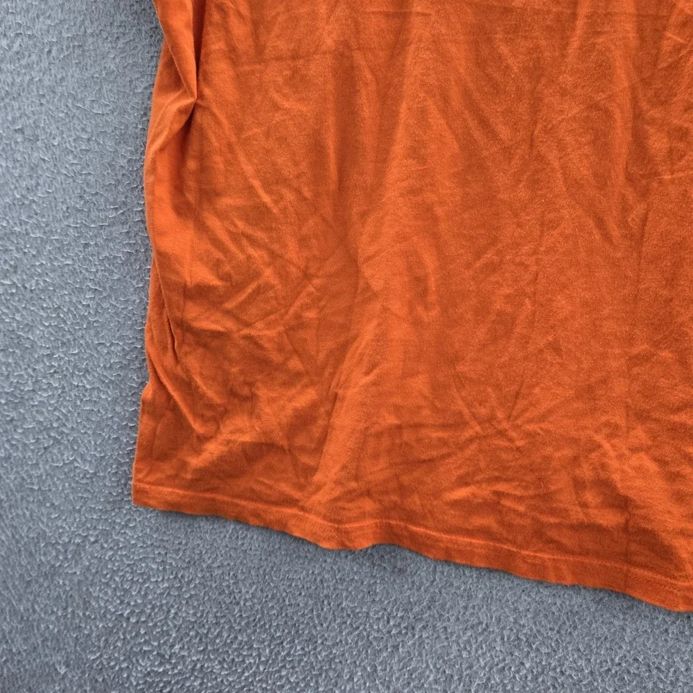 Polo Ralph Lauren Men Shirt XL Orange Embroidered Logo Classic Short Sleeve READ